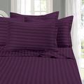 Eleganten Komfort # 1 Bett Bettlaken Set auf Amazon – Super seidig weich – SALE – 1500 Fadenzahl Ägyptischer Qualität Luxuriöse Falten, verblassen, schmutzabweisend 6 Stripe Bed Sheet Set, Queen violett