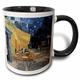 3dRose, Café bei Nacht von Vincent Van Gogh-Two, Tasse, Keramik, Schwarz, 10,16 x 7,62 x 9,52 cm