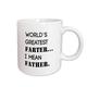 3dRose Tasse 221400 _ 2 Worlds Greatest FURZER Ich Meine Vater Becher aus Keramik, 15 Oz, weiß