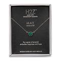 Pavilion Gift Company H2Z 16220 kann Geburtsstein Smaragd Halskette mit 45,7 cm Kette
