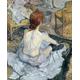 Kunstdruck auf Leinwand. Die Toilette. Bild von Henri de Toulouse-Lautrec