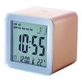 Lexon Clock Cube Abs Rubber Sensor Snooze-EL Light Wecker, Gummi, kupferfarben, 5.5x5.5x5.5 cm