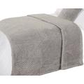 Dreamscene Luxus Waffel Honeycomb Mink weicher Warm Überwurf über Sofa Bett Decke - 150 x 200 cm - silber grau