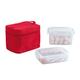 BE NOMAD Lunchbox mit 2 luftdichten Dosen Norme rot