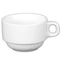 Holst Porzellan TC 018 Tee/Kaffeetasse "Catering" 0,18 l stapelbar, weiß, 8.3 x 8.3 x 5.5 cm, 6 Einheiten
