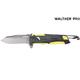 Walther Uni Messer schwarz/gelb PRO Klappmesser Rescue Knife, mehrfarbig 218mm