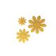 Petra's Bastel News A-VIF4745F07 Filzblumenset, 3 Verschiedene Blumen, 45-teilig, Filzfarbe: gelb