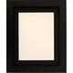 Tailored Frames-Black quadratisch Design Bilderrahmen Größe 20,3 x 20,3 cm für 12,7 x 12,7 cm mit schwarzem Passepartout, zu Stehen, Hängen die.
