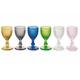 Villa d‘Este Home Tivoli Diamonds Wassergläser-Set, Glas, 6 Stück Set 6 Likörgläser 10x5x5 cm mehrfarbig