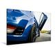 Calvendo Premium Textil-Leinwand 120 cm x 80 cm Quer, Ford Focus Flügeltür | Wandbild, Bild auf Keilrahmen, Fertigbild auf Echter Leinwand, Leinwanddruck Mobilitaet Mobilitaet
