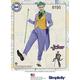 Simplicity 8195 DC Comics Joker Kostüm Nähmuster für Herren, weiß, AA (38-40-42-44)