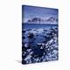 Calvendo Premium Textil-Leinwand 30 cm x 45 cm hoch Winter Strand auf den Lofoten | Wandbild, Bild auf Keilrahmen, Fertigbild auf Echter Leinwand. auf den Lofoten in Norwegen Orte Orte