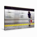 Calvendo Premium Textil-Leinwand 90 cm x 60 cm Quer U-Bahn in Tokyo, Japan | Wandbild, Bild auf Keilrahmen, Fertigbild auf Echter Leinwand, Leinwanddruck Orte Orte