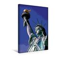 Calvendo Premium Textil-Leinwand 30 cm x 45 cm hoch, Die Freiheitsstatue | Wandbild, Bild auf Keilrahmen, Fertigbild auf Echter Leinwand, Leinwanddruck: Das New Yorker Wahrzeichen Orte Orte