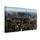 Calvendo Premium Textil-Leinwand 90 cm x 60 cm Quer, New York Stadtübersicht | Wandbild, Bild auf Keilrahmen, Fertigbild auf Echter Leinwand, Leinwanddruck: Midtown und Lower Manhattan Orte Orte