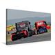 Calvendo Premium Textil-Leinwand 75 cm x 50 cm Quer, FIA European Truck Racing Championship | Wandbild, Bild auf Keilrahmen, Fertigbild auf Echter Leinwand. Truck Racing am Nürburgring Sport Sport