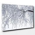 BIG Canvas Print 30 x 20 Inch (76 x 50 cm) Landscape Twilight Forest Wood - Canvas Wall Art Picture Ready to Hang