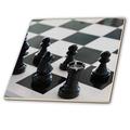 3dRose Chess Game Board schwarz und weiß Fliesen, 10,2 x 10,2 cm