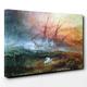 Big Box Art Canvas Print 30 x 20 Inch (76 x 50 cm) J.M.W. Turner (Joseph Mallord William Turner) Snow Storm - Canvas Wall Art Picture Ready to Hang