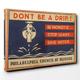 Canvas Print 20 x 14 Inch (50 x 35 cm) Vintage WPA Poster Don't Be a Drip - Canvas Wall Art Picture Ready to Hang