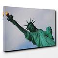 Big Box Art Canvas Print 30 x 20 Inch (76 x 50 cm) The Statue of Liberty New York - Canvas Wall Art Picture Ready to Hang