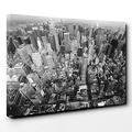 BIG Box Art Canvas Print 20 x 14 Inch (50 x 35 cm) New York City Skyline USA (3) - Canvas Wall Art Picture Ready to Hang