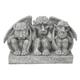 Design Toscano LY37300 Gargoyle-Trio ‚Nichts Böses Sehen, hören, Sagen‘, Skulptur, Resin, grau, 20.5 x 40.5 x 30.5 cm