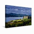 Leinwand Castle Sween 45x30cm, Special-Edition Wandbild, Bild auf Keilrahmen, Fertigbild auf Hochwertigem Textil, Leinwanddruck, Kein Poster