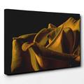 BIG Box Art Canvas Print 30 x 20 Inch (76 x 50 cm) Yellow Orange Rose Flower (5) - Canvas Wall Art Picture Ready to Hang