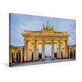 Calvendo Premium Textil-Leinwand 75 cm x 50 cm Quer, Brandenburger Tor Berlin | Wandbild, Bild auf Keilrahmen, Fertigbild auf Echter Leinwand, Leinwanddruck Orte Orte