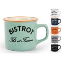 Home Bistro Set Tassen Tee ohne Untertasse, Stone Ware, Mehrfarbig, 6 Einheiten
