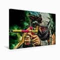 Calvendo Leinwand Paintball 45x30cm, Special-Edition Wandbild, Bild auf Keilrahmen, Fertigbild auf hochwertigem Textil, Leinwanddruck, kein Poster