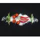Eurographics Cucina Italiana Pomodori E Peperoncini 5 ESG-Küchenspritzschutz, Glas, Mehrfarbig, 60 x 50 x 0,5 cm
