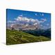 Calvendo Leinwand Blick vom Passo Pordoi auf die Dolomiten 75x50cm, Special-Edition Wandbild, Bild auf Keilrahmen, Fertigbild auf hochwertigem Textil, Leinwanddruck, kein Poster