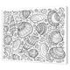 Pintcolor 7168.0 Keilrahmen mit Leinwand Bedruckt Zum Ausmalen, Tannenholz/Baumwolle, Weiß/Schwarz, 50 x 40 x 3.5 cm