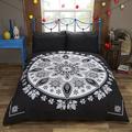 Rapport Bohemian Mandala Bettbezug-Set, schwarz, Einzelbett