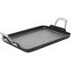 IBILI 465537 Grillpfanne Titan, rechteckig, Edelstahl, schwarz/Silber, 34 x 24 x 6 cm