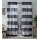 Exclusive Home Curtains darma Bettwäsche, Angel-Tasche mit Vorhang-Paar, Polyester, indigo, 96" Length