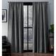 Exclusive Home Curtains Vorhänge aus Chenille mit Kreuzschraffurmuster, 2 Stück, mit Stangendurchzug, Polyester, Soft Grey, 52x96