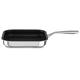 Kitchenaid KC2T10NRST Grillpfanne antihaftbeschichtet, Edelstahl, Silber, 48.50 x 27.40 x 7.10 cm