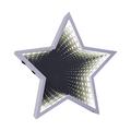 Global Gizmos 29 cm 60 LED Star geformte Infinity Spiegel Licht, Kunststoff, weiß