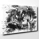 Arty Pie Canvas Print 20 x 14 Inch (50 x 35 cm) Tigers (2) V3, Wood, Multicolored, 20 x 14-Inch
