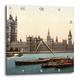 3dRose Wanduhr, Motiv Houses of Assembly and Big Ben-London-England, 33 x 33 cm (DPP_255118_2)