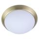 Niermann Standby LED Deckenleuchte Dekorring Messing Matt, HF Sensor, Glas/Metall, Opal Matt, 40 x 40 x 13 cm