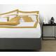 Suite 2603 by Adolfo Carrara Studio Design Bettbezug, 100% Baumwolle, Doppelbett, 39 x 23 x 6.5 cm 39x23x6.5 cm Gold
