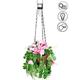 ABC Home Garden  Solarleuchte  Hängeleuchte  LED  Solarbetrieben  EIN-& Ausschalter  Lichtsensor, Metall, grün, rosa, schwarz, 20 x 20 x 68 cm