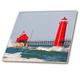 3dRose South Pier Leuchtturm, Lake Michigan Grand Haven, mi Fliesen, 10,2 x 10,2 cm