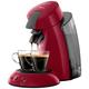 Philips Senseo Original XL hd6555/82 KaffeePadAutomat mit Coffee Boost Technologie, rot, 22.5 x 46.6 x 37 cm