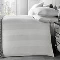 Signature 'Padua' 100% Baumwolle breit Streifen Bettbezug Set Doppelbett, Weiß