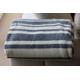 Comptoir du Linge Plaid Mexikanische grau, Mikrofaser, beige/grau Pastell, 200 x 150 cm